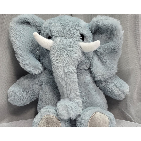 Cozy Friends 15" Grey Elephant Stuffed Plush Reusable Hot/Cold Therapy - Picture 1 of 9